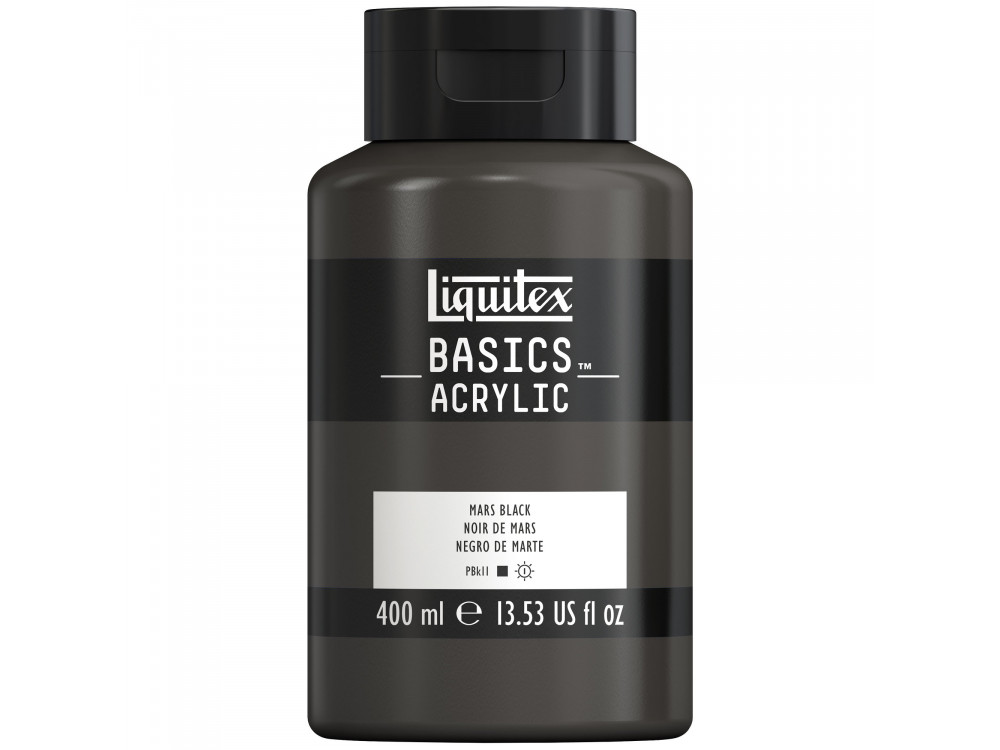 Farba akrylowa Basics Acrylic - Liquitex - 276, Mars Black, 400 ml