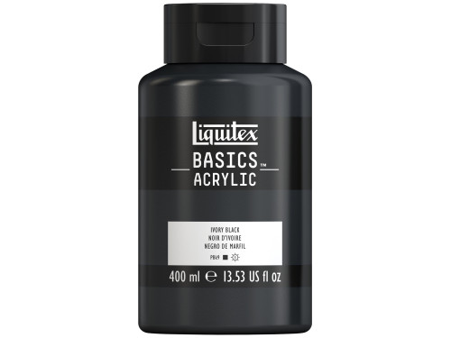 Farba akrylowa Basics Acrylic - Liquitex - 244, Ivory Black, 400 ml