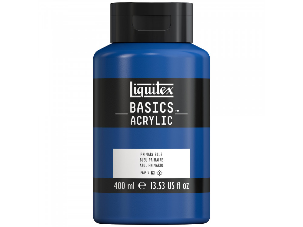 Farba akrylowa Basics Acrylic - Liquitex - 420, Primary Blue, 400 ml