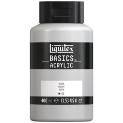 Basics Acrylic paint - Liquitex - 052, Silver, 400 ml