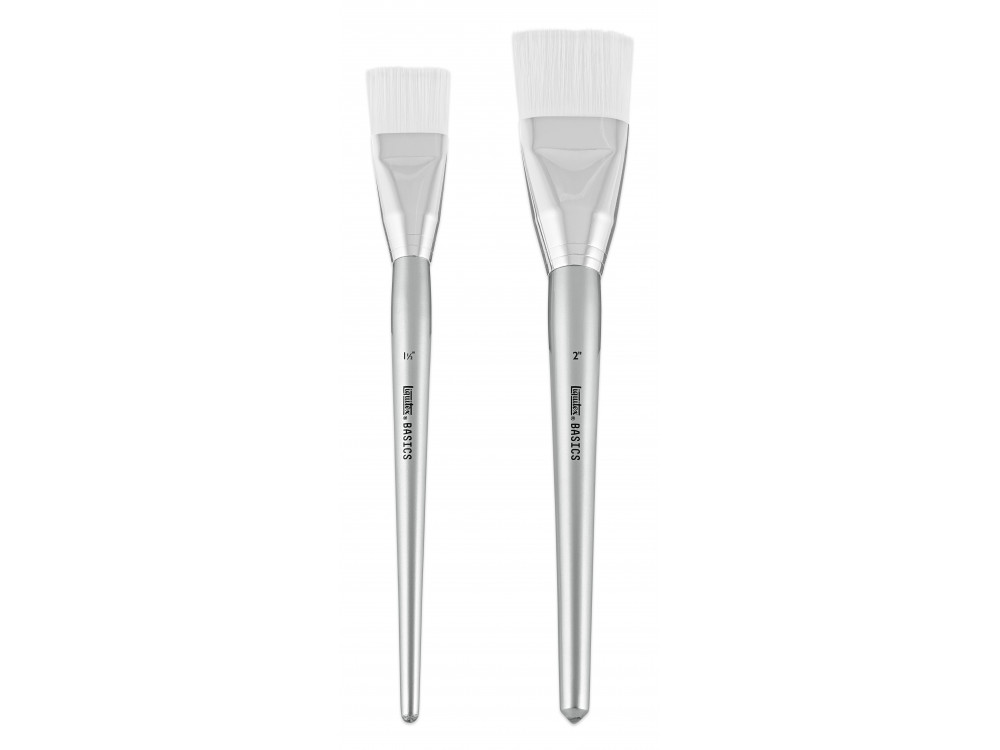 Set of flat, synthetic Basics brushes - Liquitex - 2 pcs