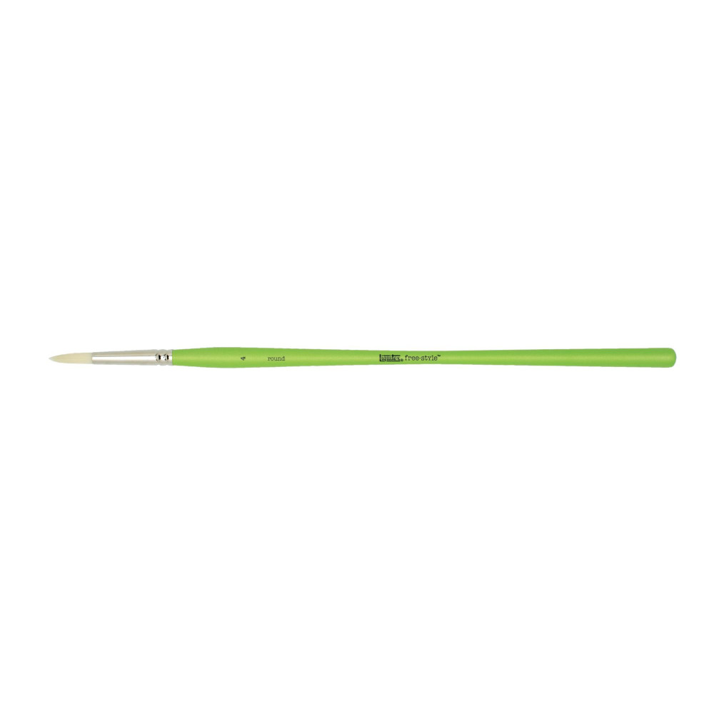 Round, synthetic brush free-style - Liquitex - long handle, no. 4
