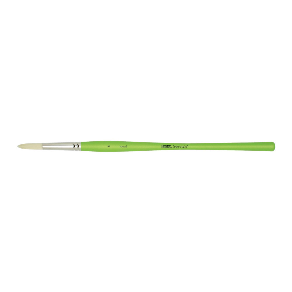 Round, synthetic brush free-style - Liquitex - long handle, no. 8