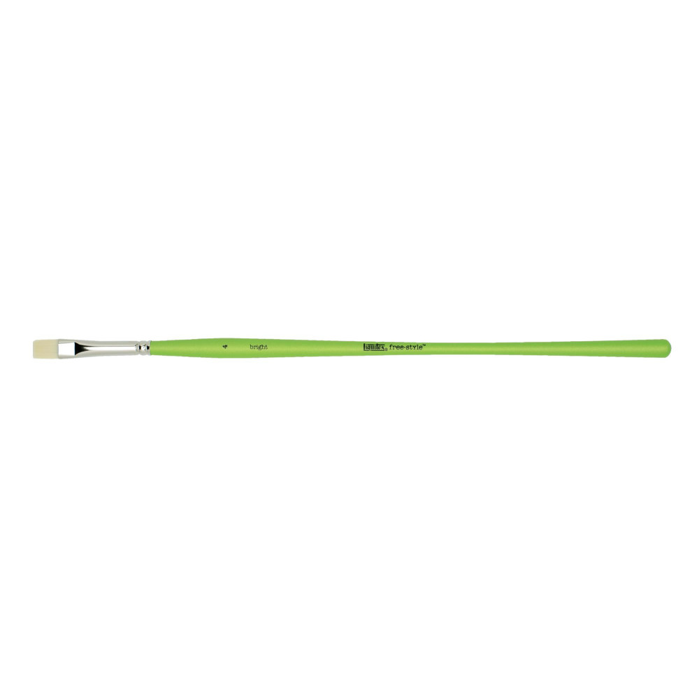 Bright, synthetic brush free-style - Liquitex - long handle, no. 4