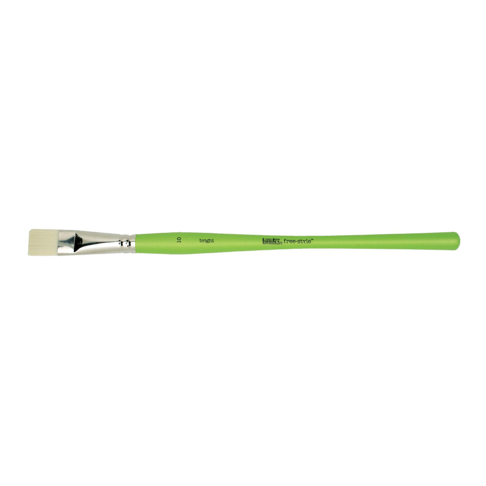 Bright, synthetic brush free-style - Liquitex - long handle, no. 10