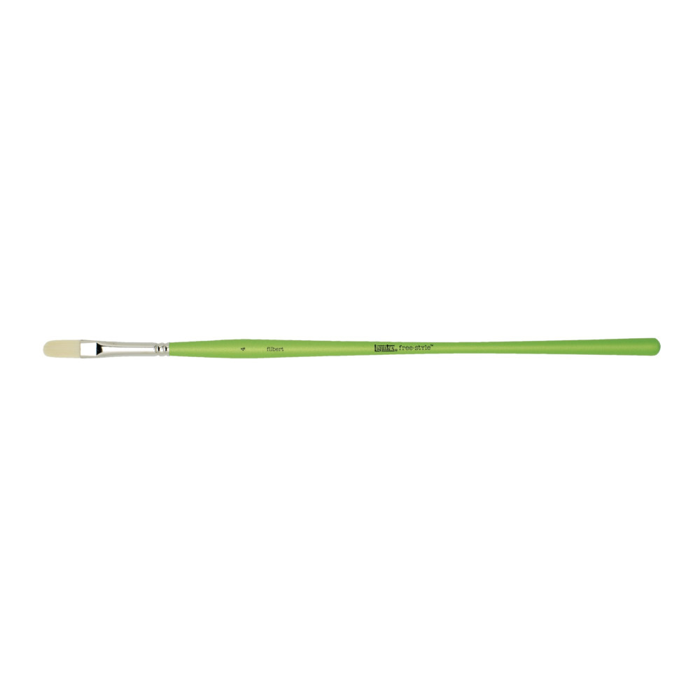 Filbert, synthetic brush free-style - Liquitex - long handle, no. 4