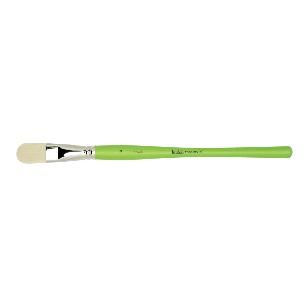 Filbert, synthetic brush free-style - Liquitex - long handle, no. 12