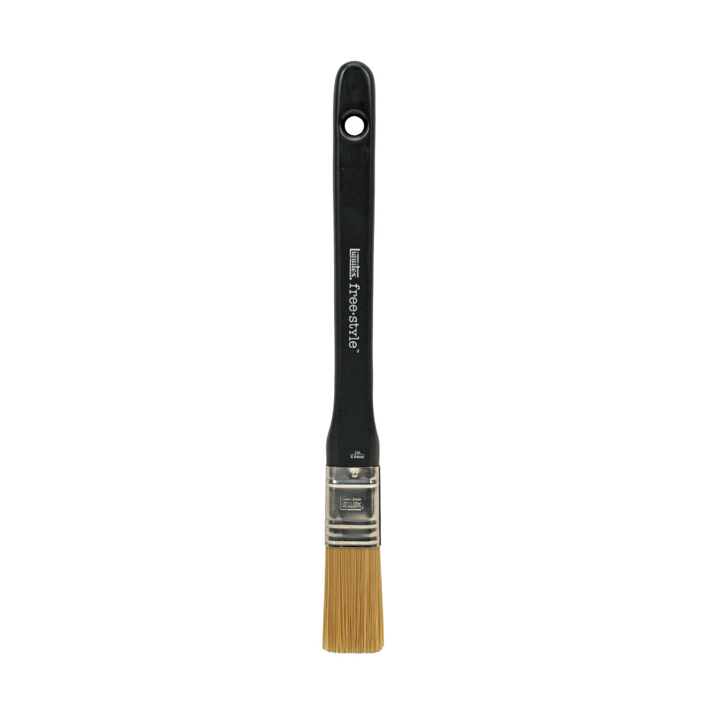 Universal Flat, synthetic brush free-style - Liquitex - long handle, 1''