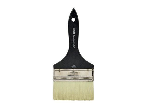 Broad Flat, synthetic brush free-style - Liquitex - short handle, 4''