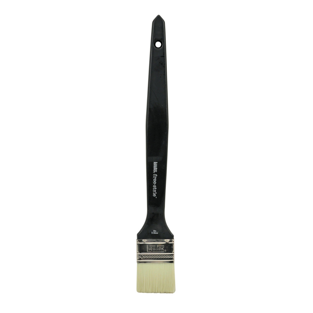 Broad Flat, synthetic brush free-style - Liquitex - long handle, 2''