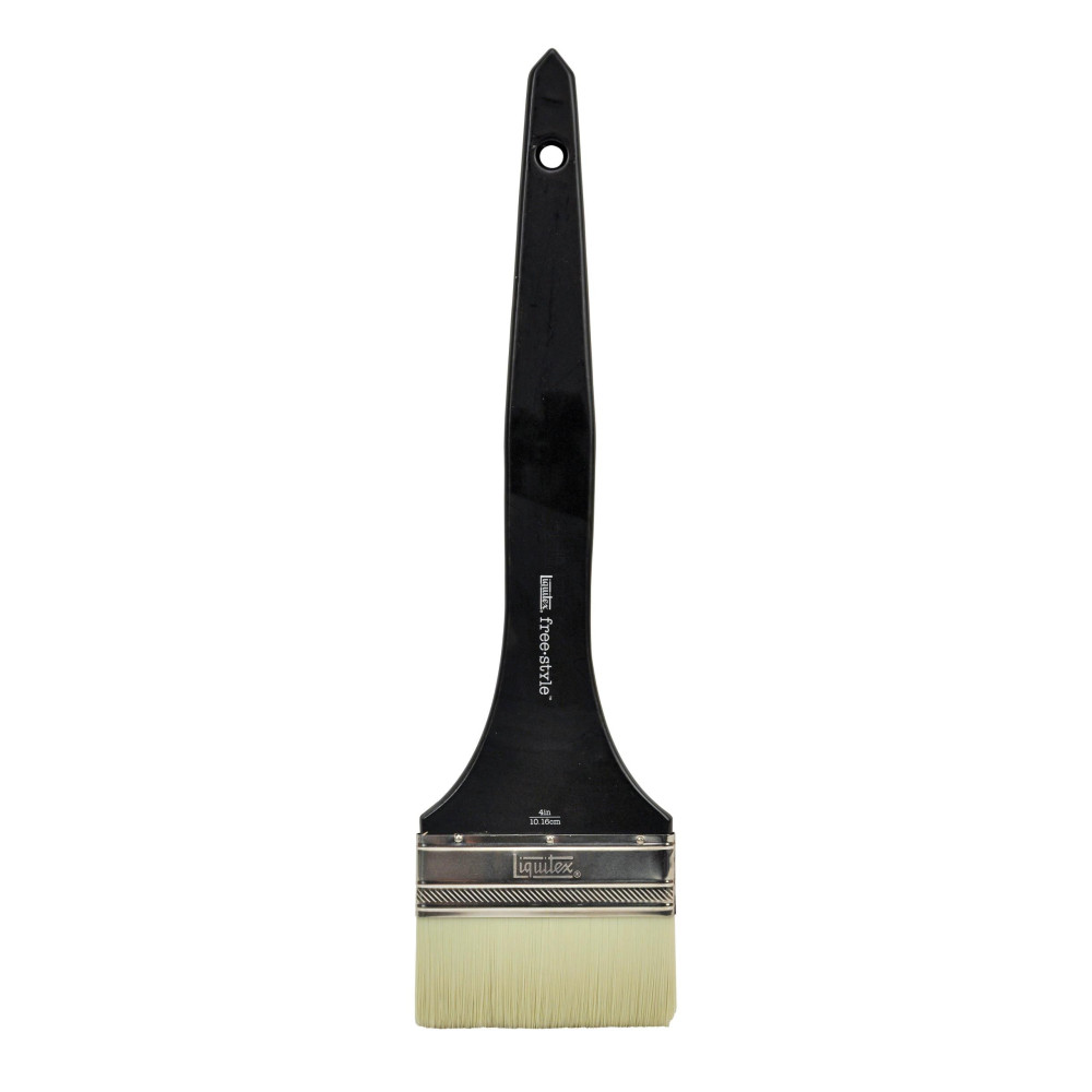 Broad Flat, synthetic brush free-style - Liquitex - long handle, 4''