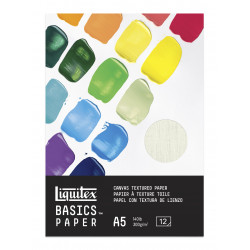 Acrylic paper pad Basics - Liquitex - canvas, A5, 300g, 12 sheets