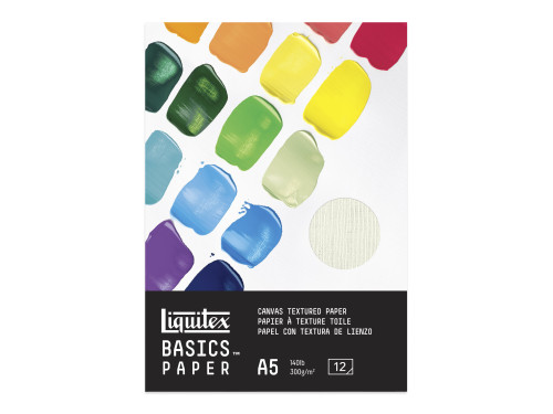 Blok do akryli Basics - Liquitex - płótno, A5, 300g, 12 ark.