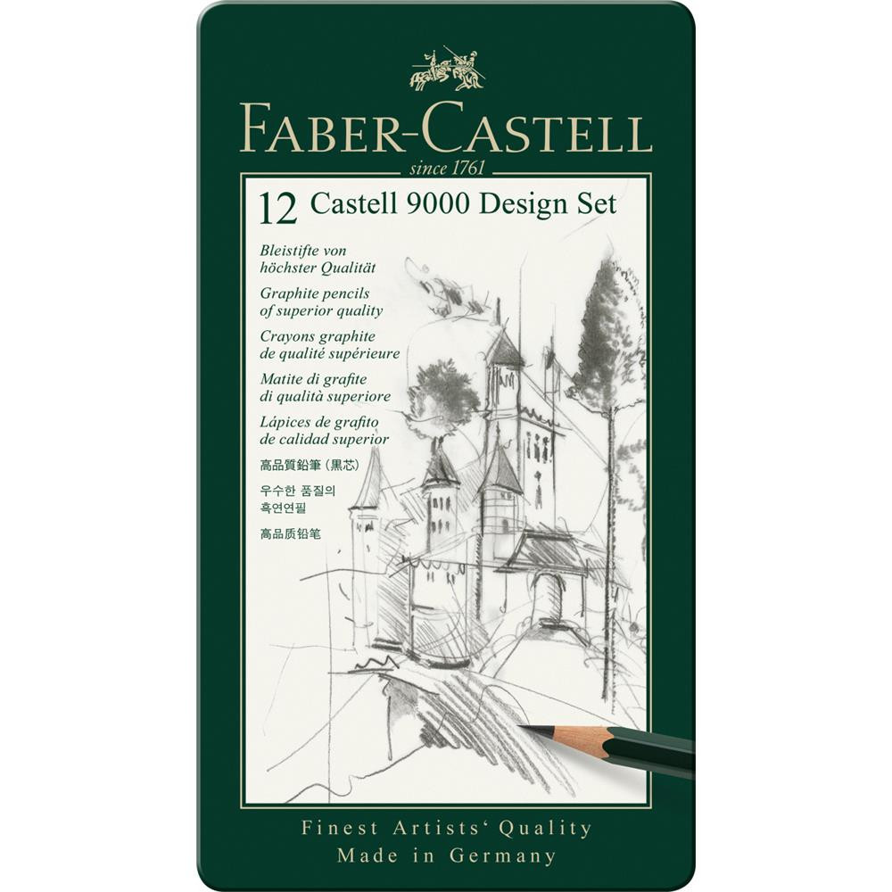 Zestaw ołówków Castell 9000 - Faber-Castell - 12 szt.