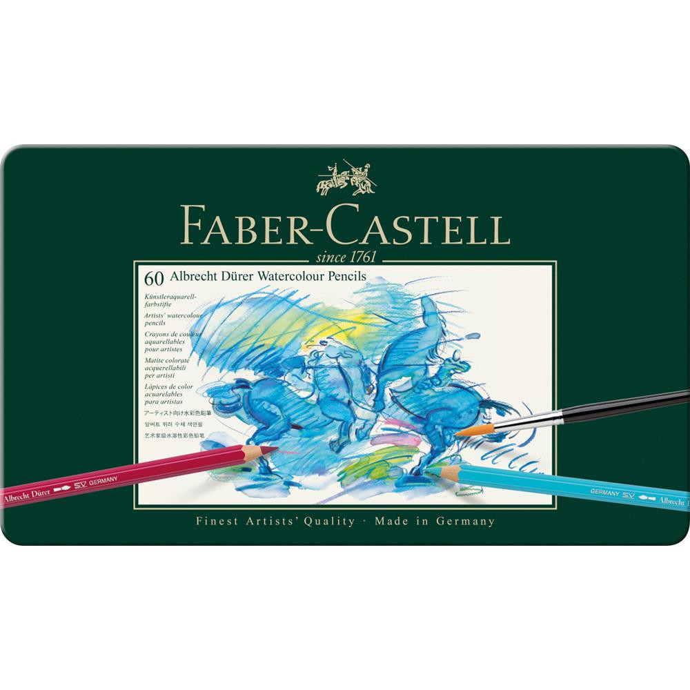 Zestaw kredek akwarelowych w metalowej kasecie A. Dürer - Faber-Castell - 60 kolorów