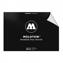 Blok do markerów Marker Pad - Molotow - biały, 120g, A4, 32 ark.
