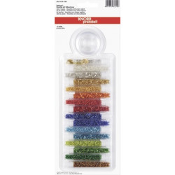 Set of beads for making jewelry - transparent, 2,5 mm, 15 pcs