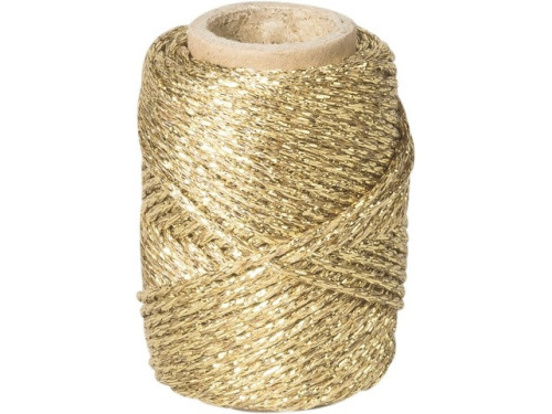 Decorative metallized twin - gold, 1,5 mm x 20 m