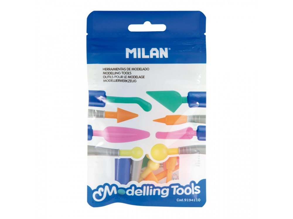 Modelling tools for modelling clay - Milan - 8 pcs