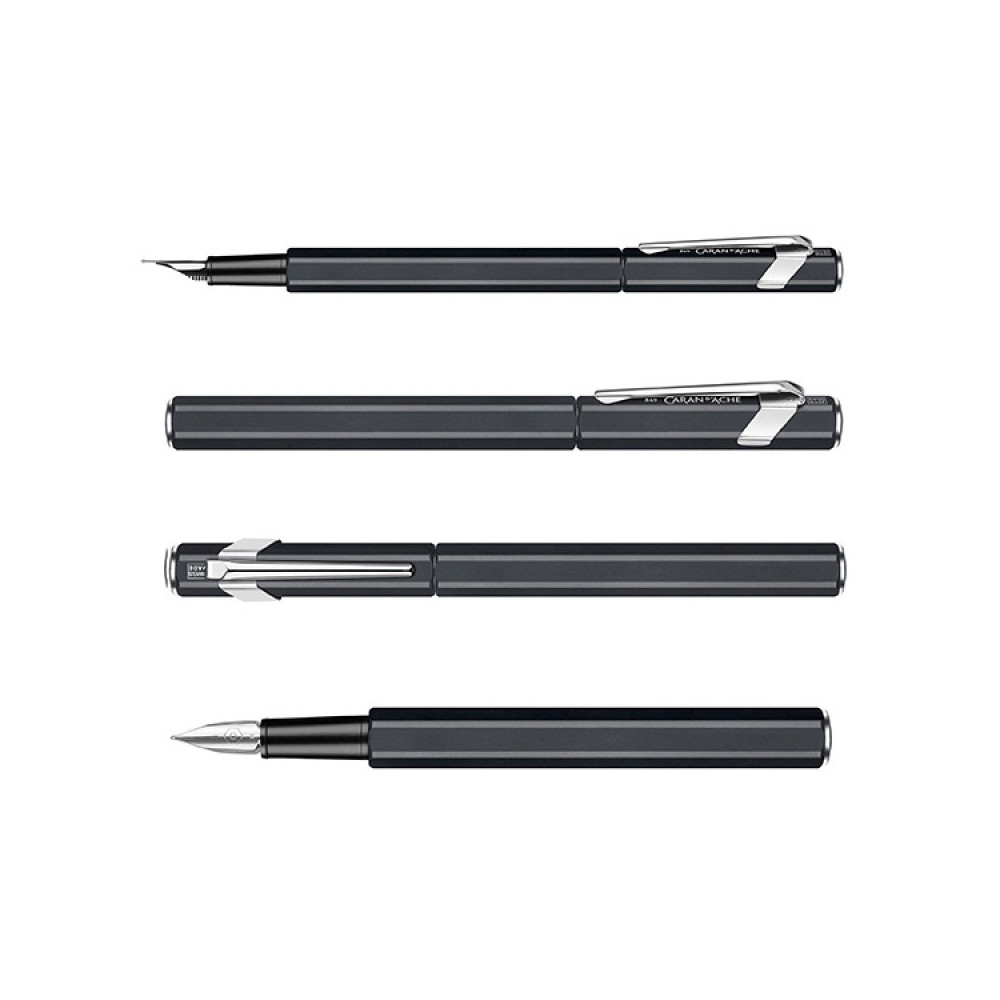 Pióro wieczne 849 z etui - Caran d'Ache - czarne, M