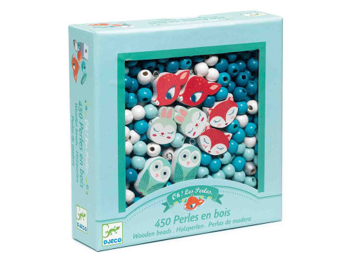 Jewelry making set for kids - Djeco - Little Animals, 450 pcs