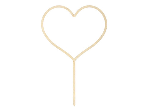 Wooden topper for cake - 23 cm