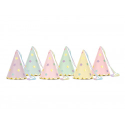 Party hats with stars -...