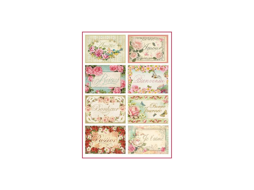 Stamperia Rice Paper A4 Music Lady with Harp DFSA4323 New