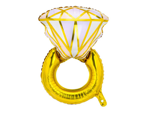 Foil balloon Ring - gold, 60 x 95 cm
