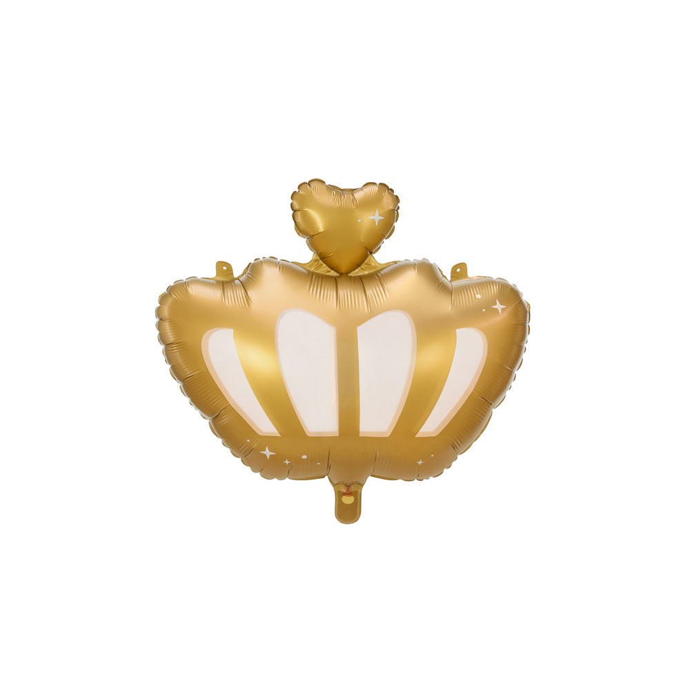 Foil balloon Crown - gold, 52 x 42 cm