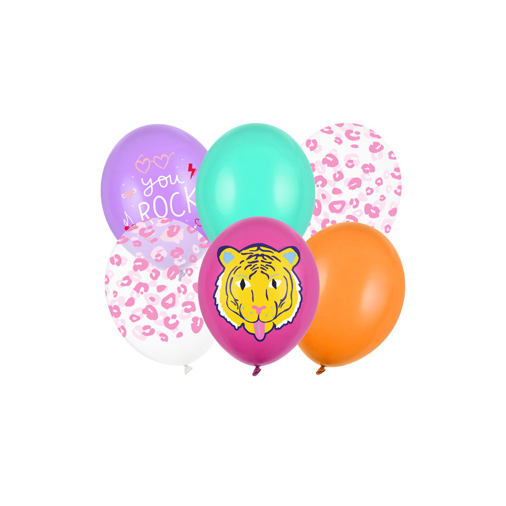Latex balloons You Rock - colorful, 30 cm, 6 pcs