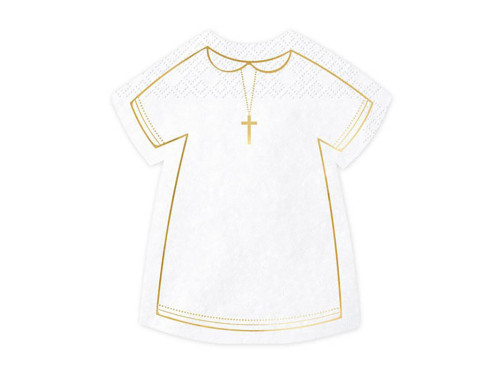 Communion alb napkins - white, 20 pcs.