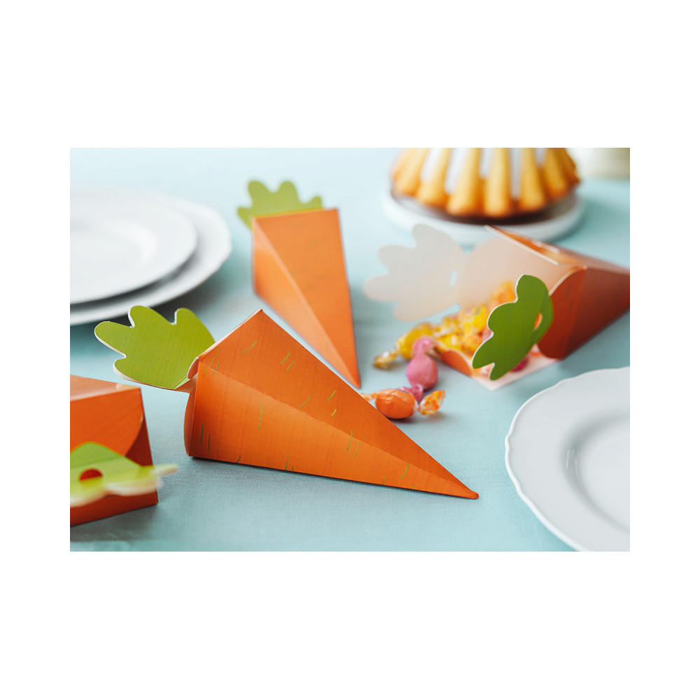 Boxes for guests Carrots - orange, 6 pcs