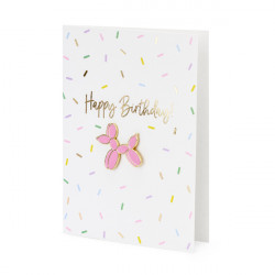 Greeting card with pin,...