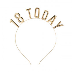 Headband 18 Today - gold