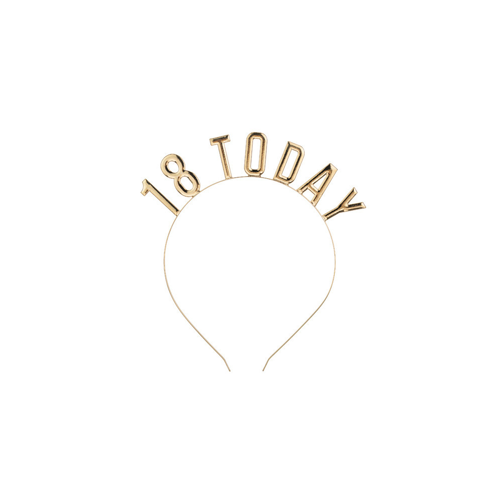 Headband 18 Today - gold