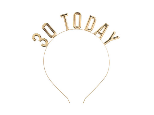 Headband 30 Today - gold