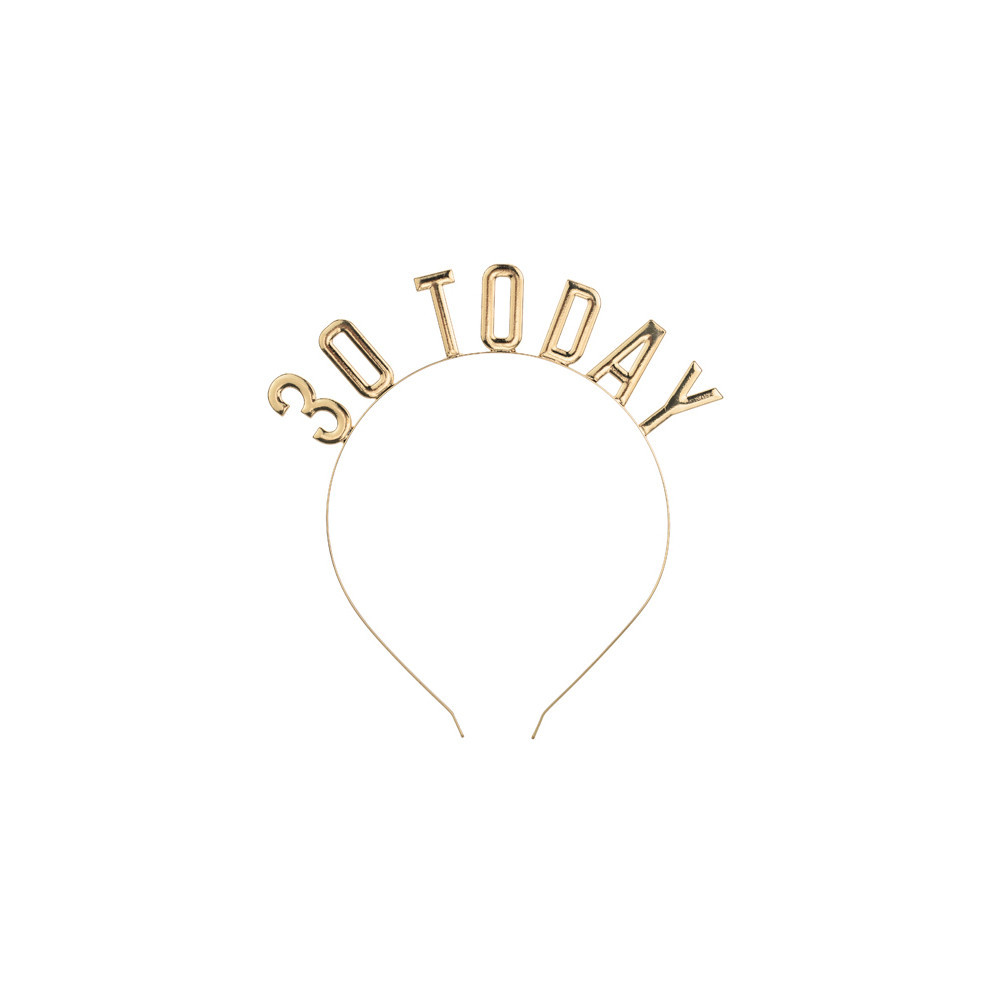 Headband 30 Today - gold