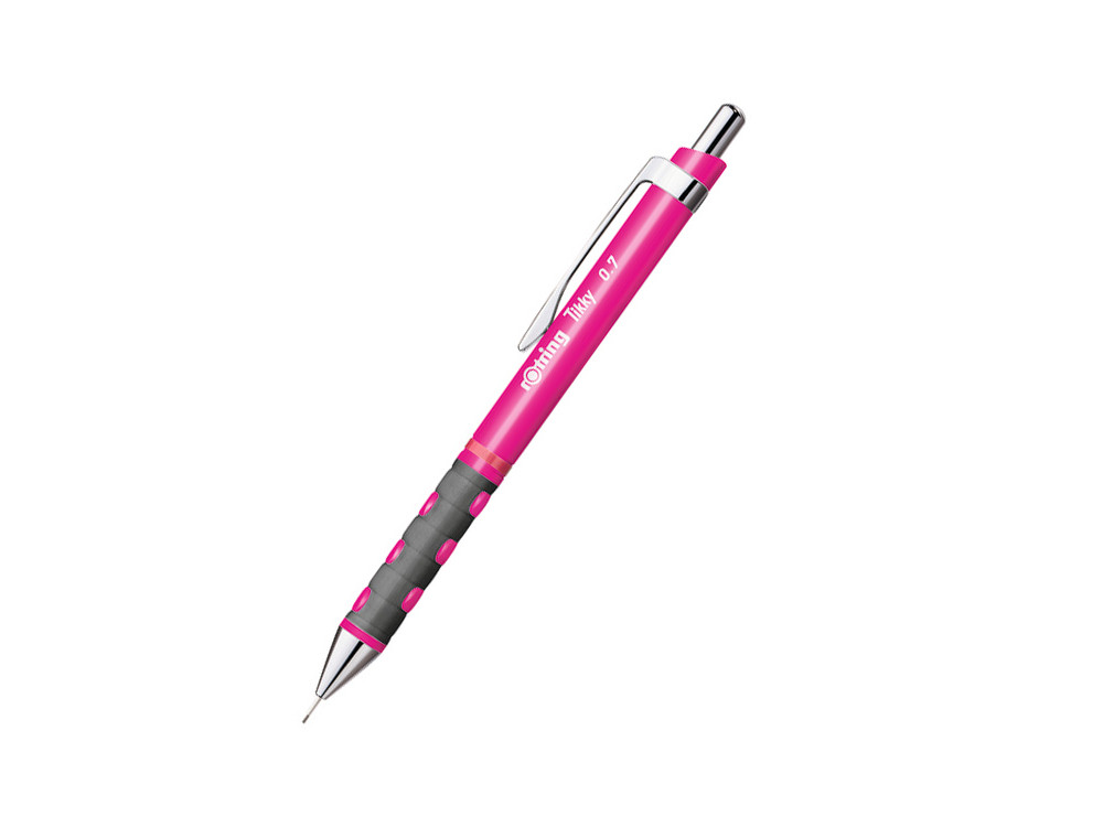 Ołówek automatyczny Tikky - Rotring - Neon Pink, 0,7 mm