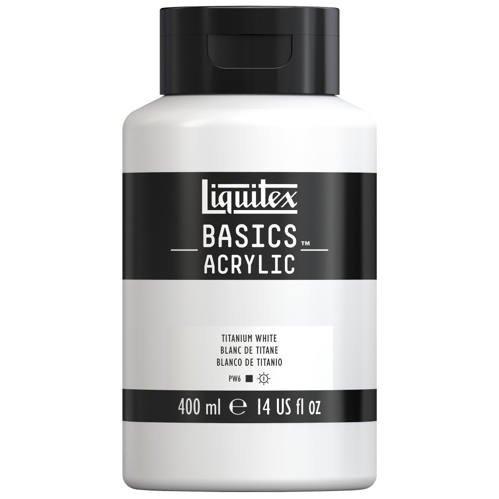 Basics Acrylic paint - Liquitex - 432, Titanium White, 400 ml