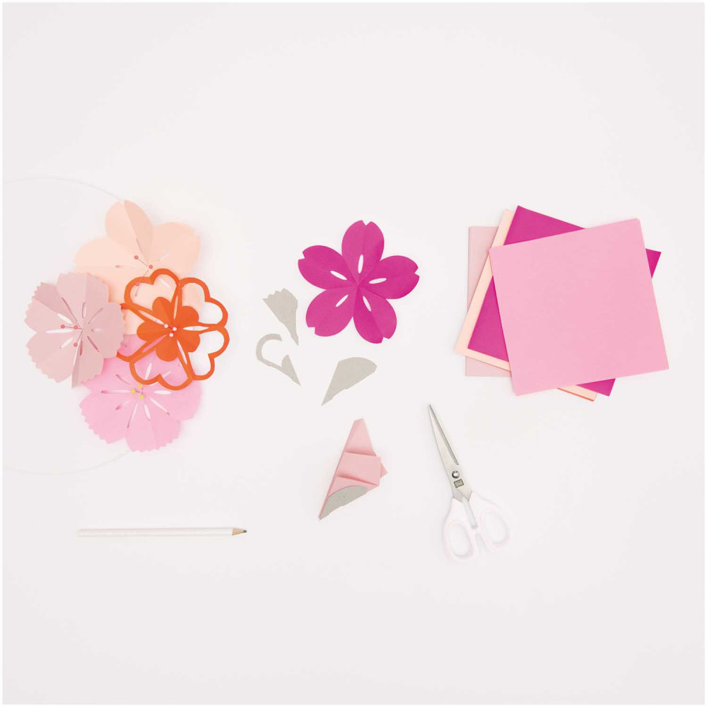 Origami paper Sakura Flowers - Paper Poetry - 80 g, 50 sheets