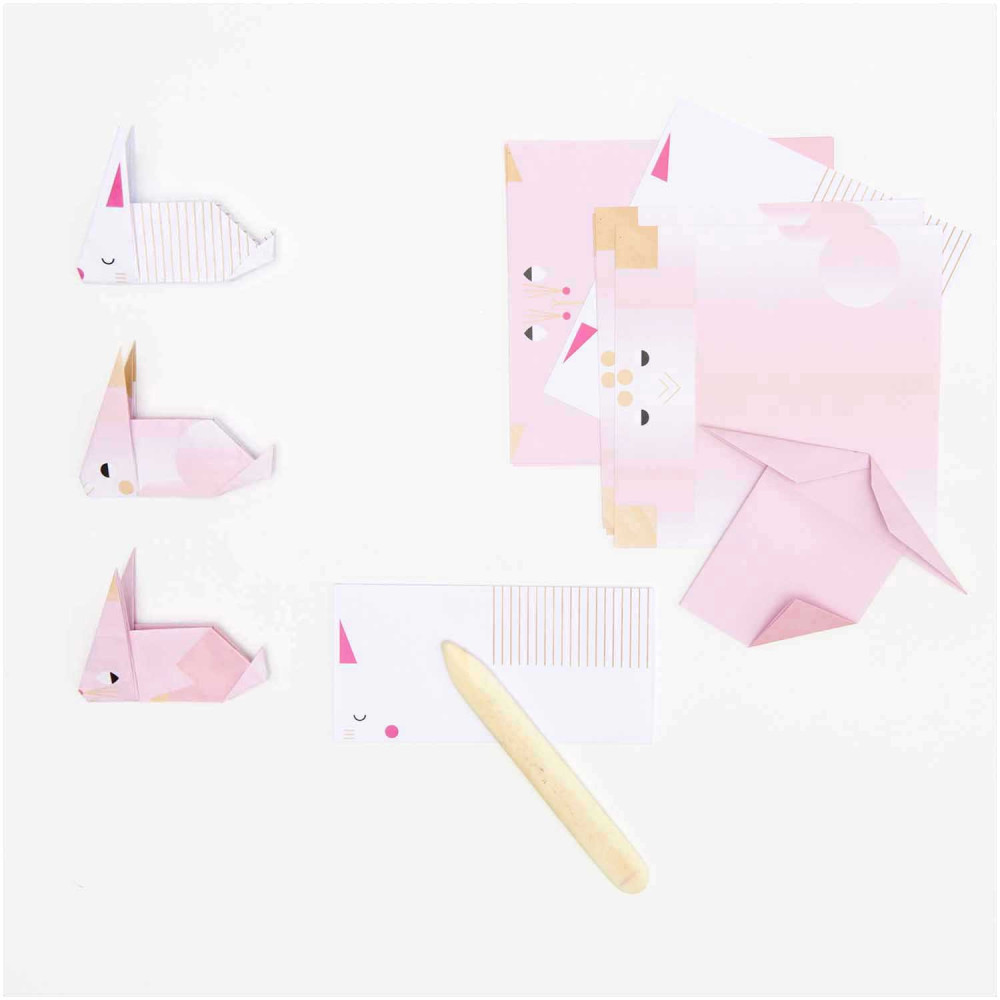 Papier origami Sakura Bunnies - Paper Poetry - 80 g, 30 ark.