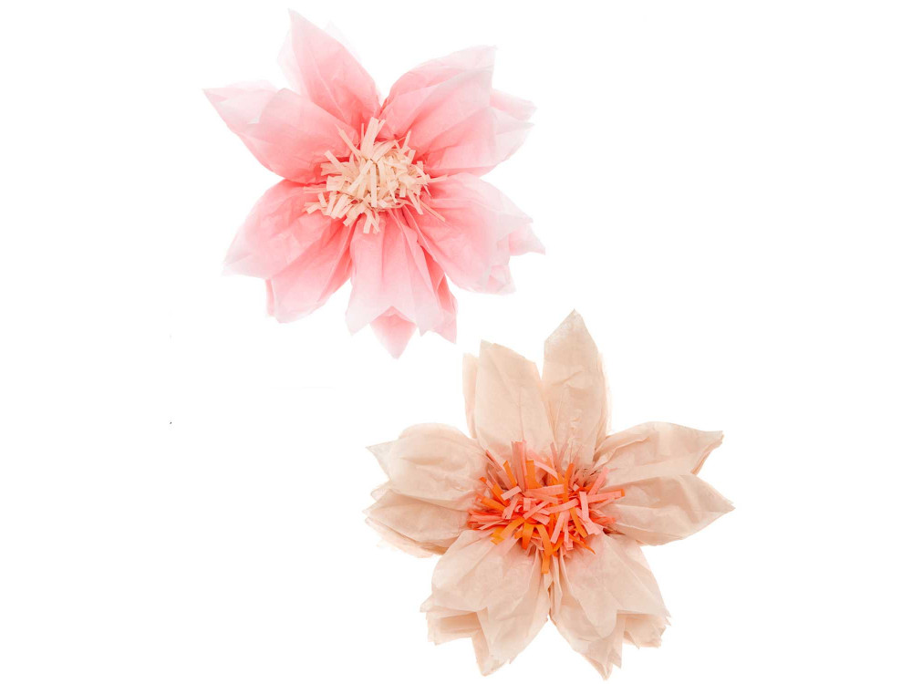 Kwiaty z bibuły Cherry Blossom - Rico Design - pastelowe, 40 cm, 2 szt.