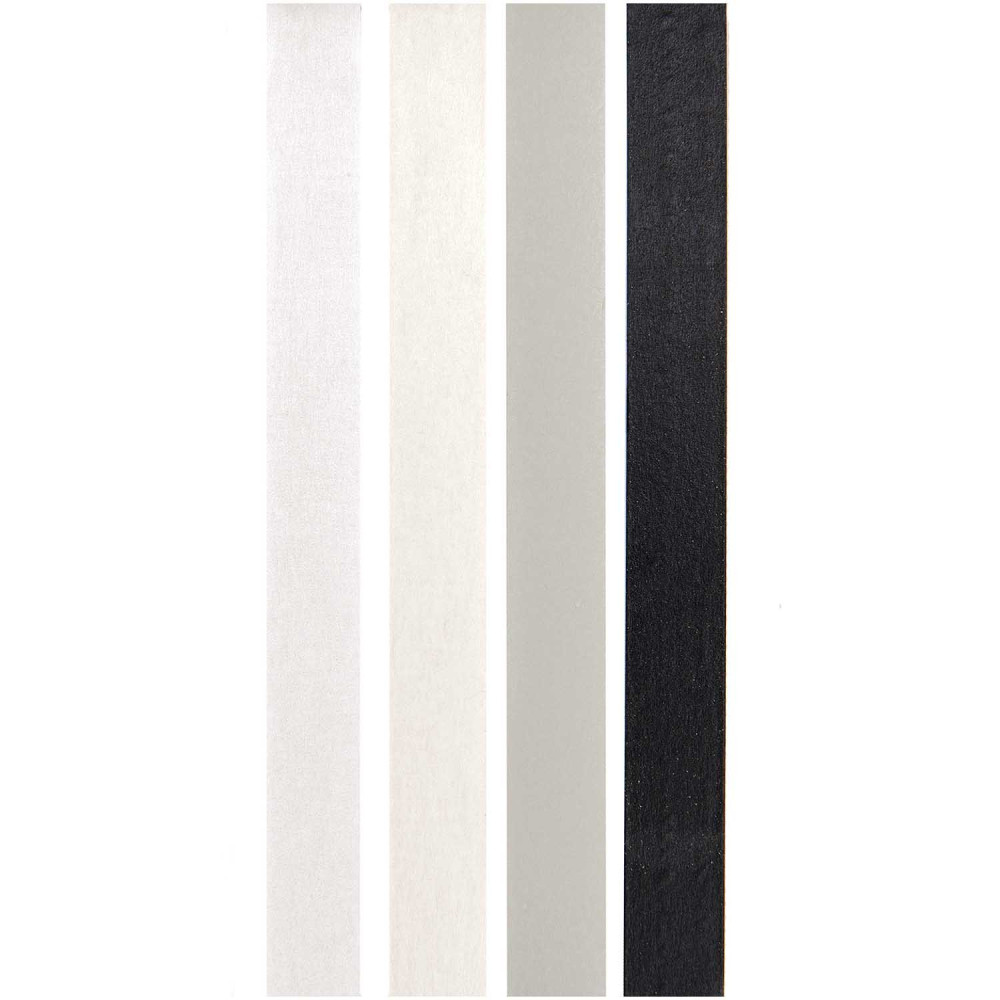 Set of washi tapes Black & White - Paper Poetry - 1,5 x 10 m, 4 pcs