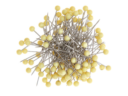 Decorative pins - Rico Design - Yellow, 38 mm, 100 pcs.