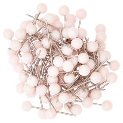 Decorative pins - Rico Design - Pink, 16 mm, 100 pcs.