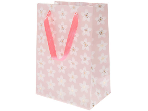 Torba prezentowa Sakura - Rico Design - różowa, 18 x 26 x 12 cm