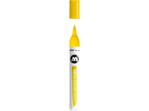 Marker Aqua Color Brush - Molotow - 001, Primary Yellow, 1 mm