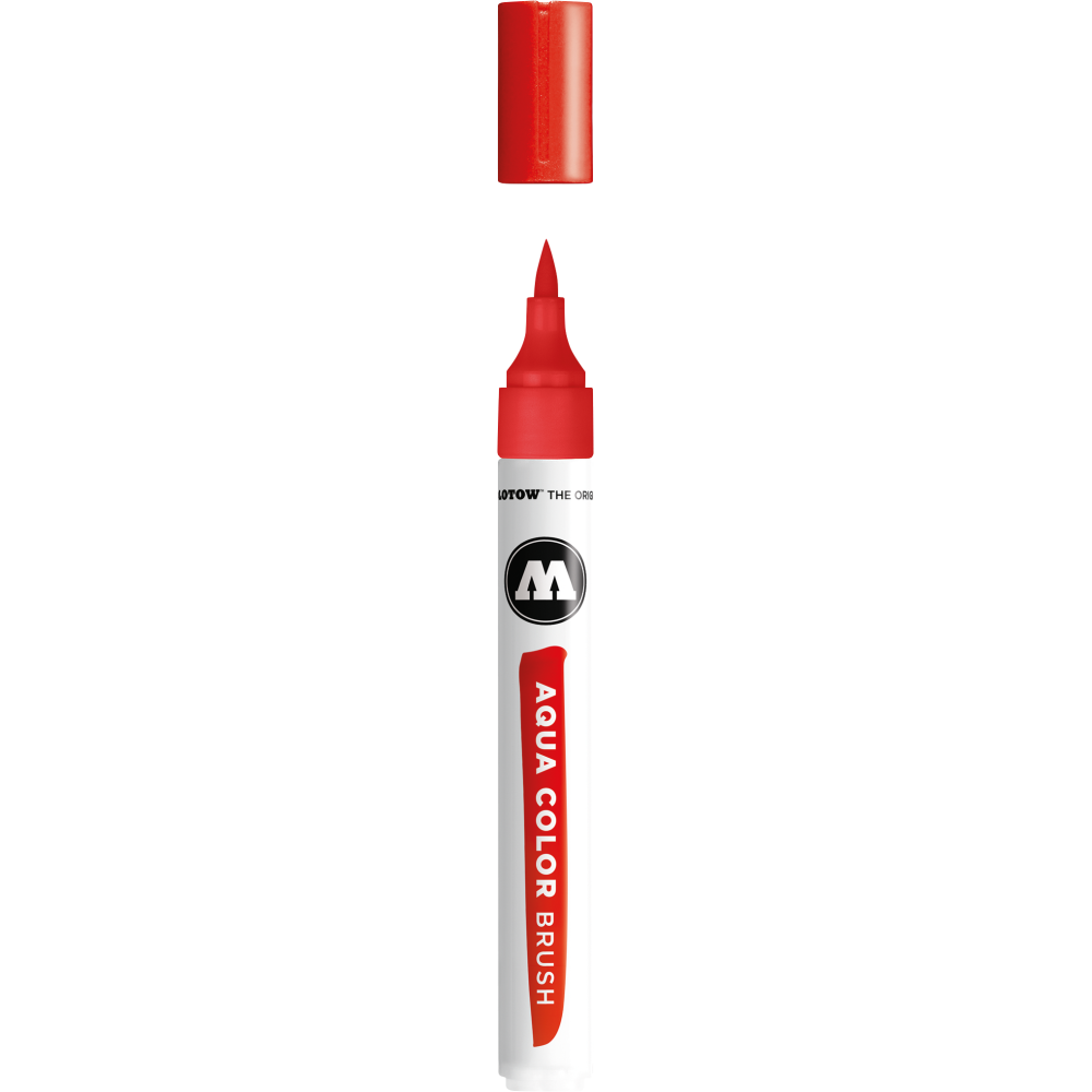 Marker Aqua Color Brush - Molotow - 005, Vermillion, 1 mm