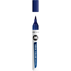 Aqua Color Brush Pen - Molotow - 011, Primary Blue, 1 mm